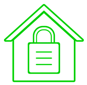 Home Security Icon Green