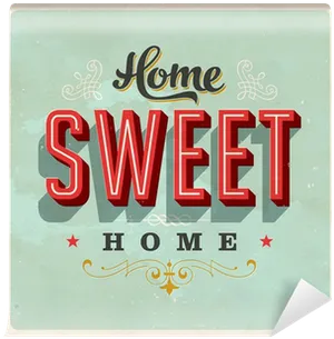 Home Sweet Home Vintage Sign PNG image