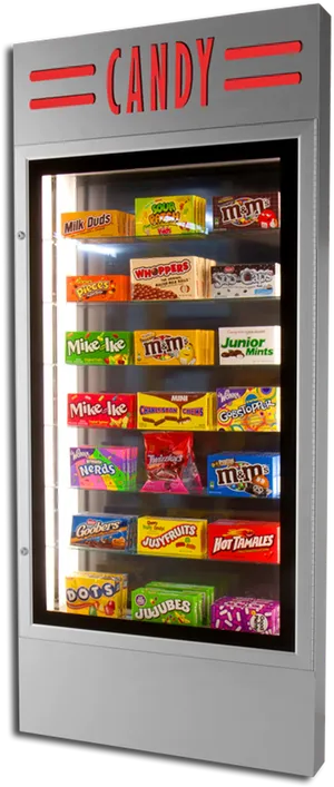 Home Theater Candy Display Cabinet PNG image