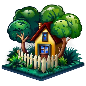 Home With Garden Icon Png 05252024 PNG image