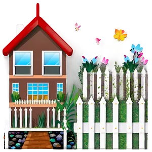 Home With Garden Icon Png Bff PNG image