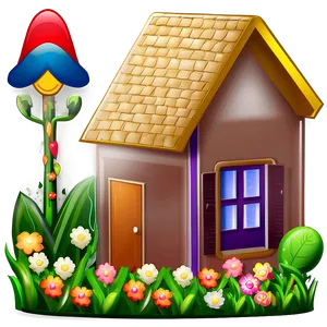 Home With Garden Icon Png Qhf63 PNG image