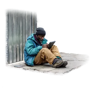 Homeless And Technology PNG Icv3 PNG