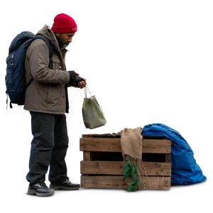 Homeless Man And Child Png Hig54 PNG image