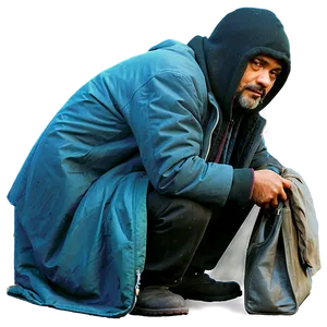 Homeless Man C PNG image