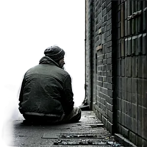 Homeless Man In Alley PNG Fga40 PNG