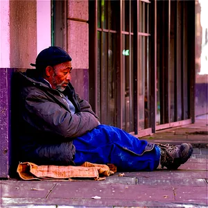 Homeless Man In City Png Tsu PNG image