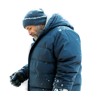 Homeless Man In Snow PNG Iaj70 PNG