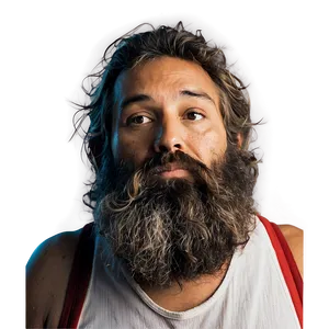 Homeless Man With Beard Png 06132024 PNG image