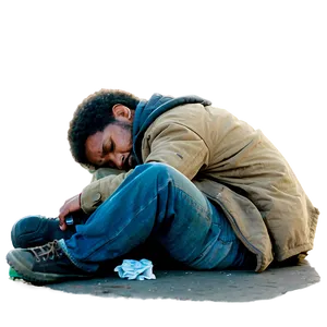 Homeless Sleeping On Street PNG Fqp57 PNG