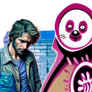 Homeless Street Art PNG Vnq