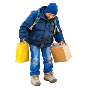 Homeless Winter Clothes Distribution PNG 06132024