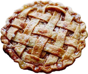 Homemade Lattice Top Pie PNG image