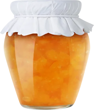 Homemade Orange Marmalade Jar PNG image