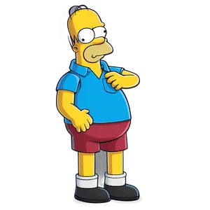 Homer Simpson Adventure Time PNG Voq