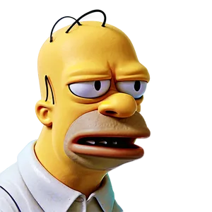 Homer Simpson Angry Expression PNG 05212024