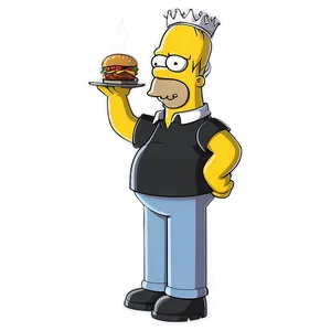 Homer Simpson Barbecue King PNG 05212024