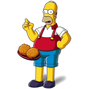 Homer Simpson Barbecue King PNG 29
