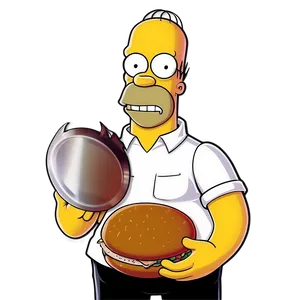 Homer Simpson Barbecue King PNG Hme