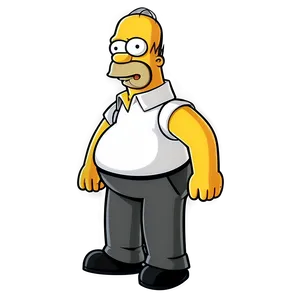 Homer Simpson Cartoon Character PNG 99