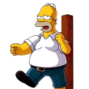 Homer Simpson Cartoon Character PNG Eof62