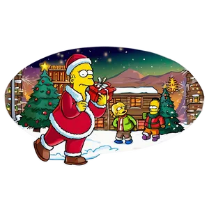 Homer Simpson Christmas Cheer Png 81 PNG image