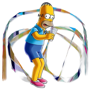 Homer Simpson Classic Pose PNG Pix