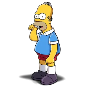 Homer Simpson Classic Shout Png Lqd PNG image