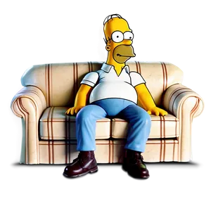 Homer Simpson Couch Potato Png 05212024 PNG image