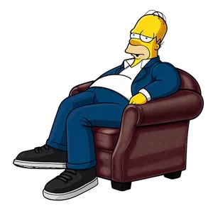 Homer Simpson Couch Potato PNG Txl PNG