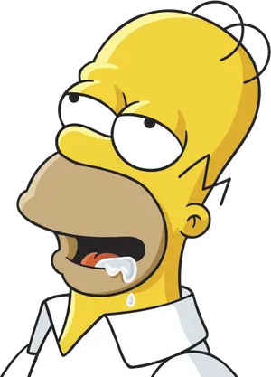 Homer Simpson Drooling