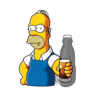 Homer Simpson Duff Beer Png Sqd95 PNG image