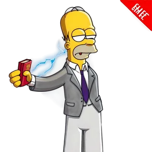 Homer Simpson Educational Moment PNG 05212024 PNG