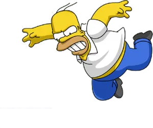 Homer Simpson Falling Down