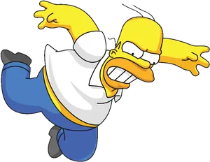 Homer Simpson Falling Down