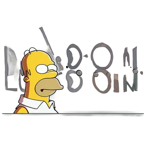 Homer Simpson Family Man PNG 05212024