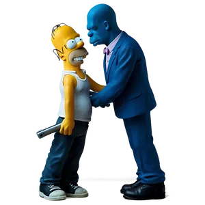 Homer Simpson Friendship Bonds PNG 05212024
