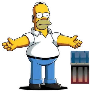 Homer Simpson Iconic Look Png 05212024 PNG image