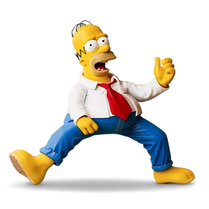 Homer Simpson Joyful Dance Png 05212024 PNG image