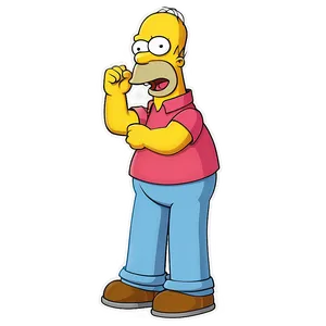 Homer Simpson Joyful Dance PNG 13 PNG