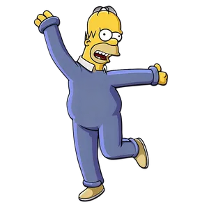 Homer Simpson Joyful Dance Png 45 PNG image