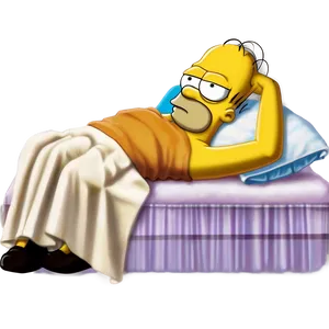 Homer Simpson Lazy Sunday PNG Jim74