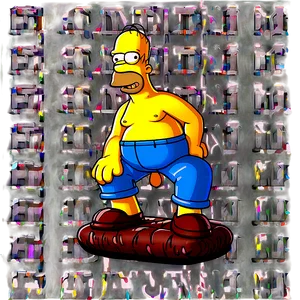 Homer Simpson Mischievous Grin PNG 05212024