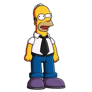 Homer Simpson Mischievous Grin PNG 35