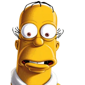 Homer Simpson Mischievous Grin PNG Hdy76 PNG