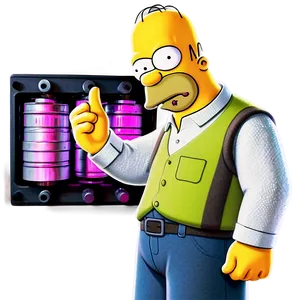 Homer Simpson Nuclear Power Plant Worker PNG Ixl95
