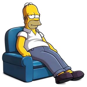 Homer Simpson Relaxing Day PNG Dna PNG
