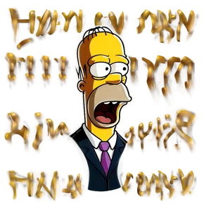 Homer Simpson Smiling Face PNG Bmj