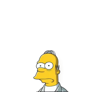 Homer Simpson Smiling Face PNG Mev31 PNG