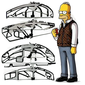 Homer Simpson Springfield Resident PNG 29